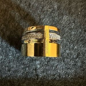 Michael Kors rose gold and gold ring